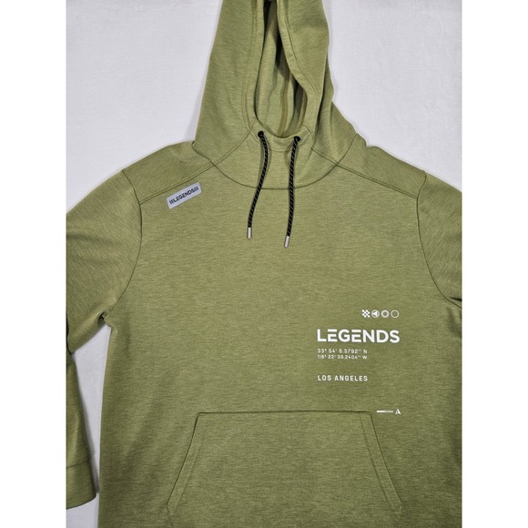 Legends Hoodie Men's XXL Green  Hawthorne Tech Pullover Performance Stretch - Picture 2 of 8
